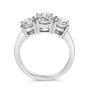 Lab-Grown Diamond 3 Stone Ring Band in 14K White Gold, photo 11