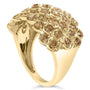 2 Ct. T.W. Brown Diamond Teardrop Design Cocktail Ring in 10K Yellow Gold, photo 5