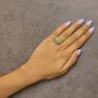 2 Ct. T.W. Brown Diamond Teardrop Design Cocktail Ring in 10K Yellow Gold, photo 3