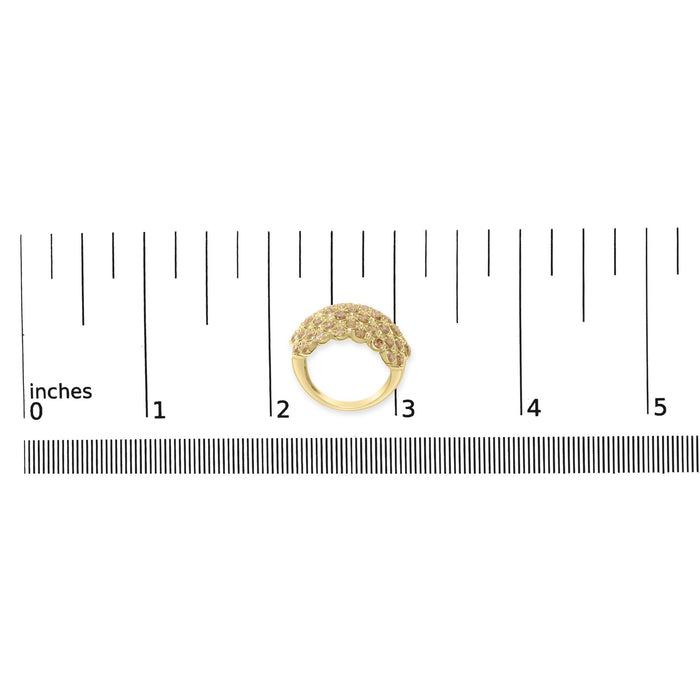 2 Ct. T.W. Brown Diamond Teardrop Design Cocktail Ring in 10K Yellow Gold, photo 7