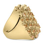 2 Ct. T.W. Brown Diamond Mesh Link Cocktail Ring in 10K Yellow Gold, photo 2