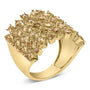 2 Ct. T.W. Brown Diamond Mesh Link Cocktail Ring in 10K Yellow Gold, photo 4