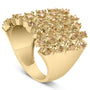 2 Ct. T.W. Brown Diamond Mesh Link Cocktail Ring in 10K Yellow Gold, photo 5