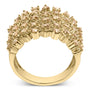 2 Ct. T.W. Brown Diamond Mesh Link Cocktail Ring in 10K Yellow Gold, photo 6