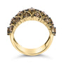 3 Ct. T.W. Champagne Diamond Multi Lattice Band Ring in 10K Yellow Gold-Plated Sterling Silver, photo 6