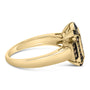 Anillo escalonado con diamantes champán de 1/2 ct. p.t. en plata de ley bañada en oro amarillo de 10K, foto 2