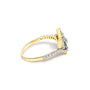 1/4 Ct. T.W. Diamond Fleur-de-Lis Ring in 14K Yellow Gold-Plated Sterling Silver, photo 2