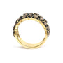 1 1/2 Ct. T.W. Brown Diamond Scalloped Band Ring in 10K Yellow Gold-Plated Sterling Silver, photo 6