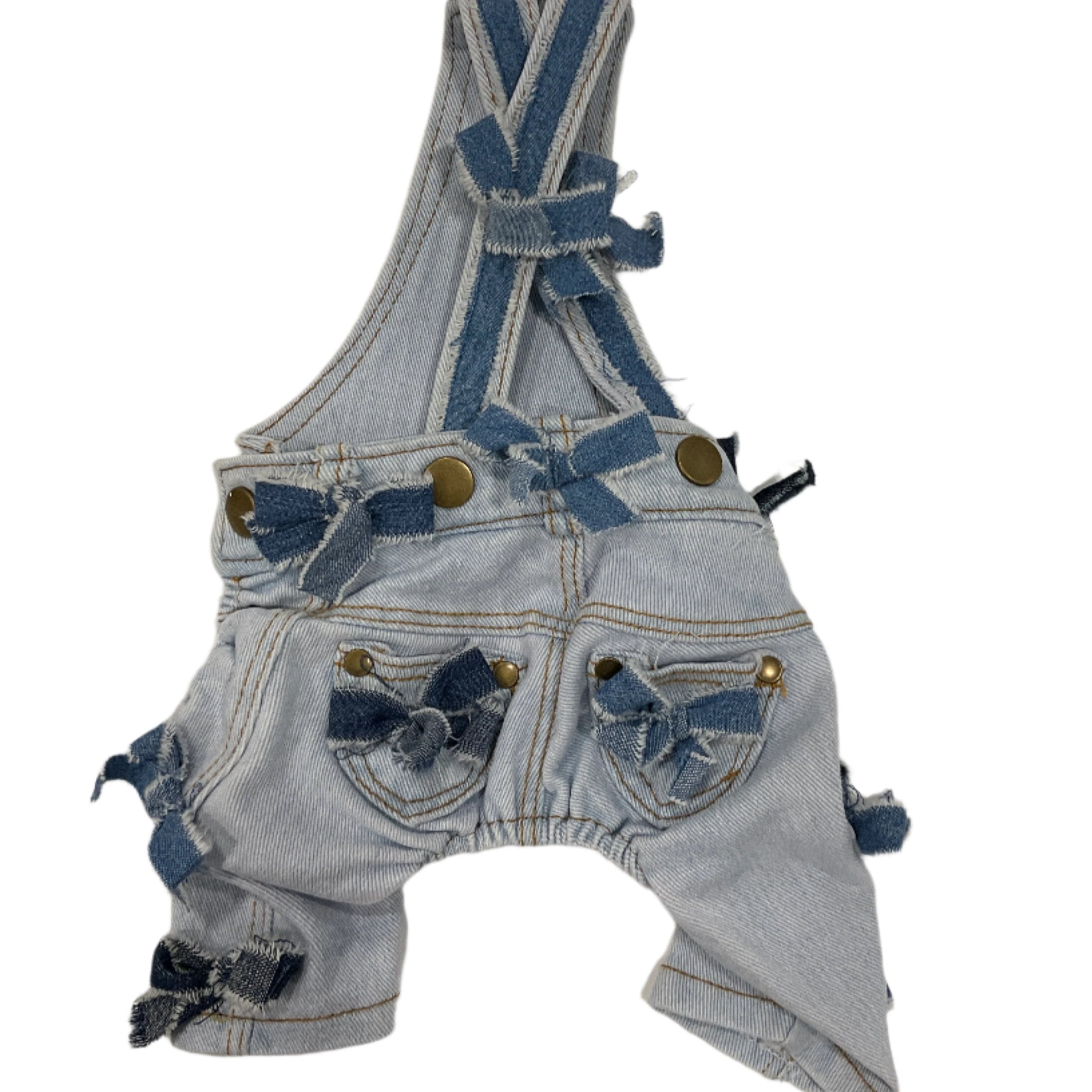 Denim Bow Overalls, photo 1