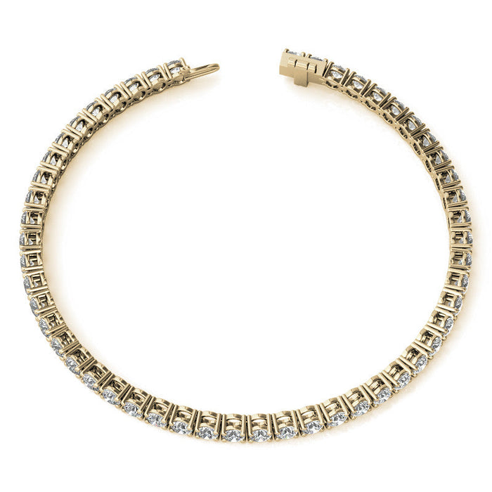 Pulsera tenis con diamantes cultivados en laboratorio de 8.5 CTW en oro de 14K, foto 6