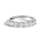 1 1/2 Ct. T.W. Diamond 7 Stone Band Ring in 14K Gold, photo 2