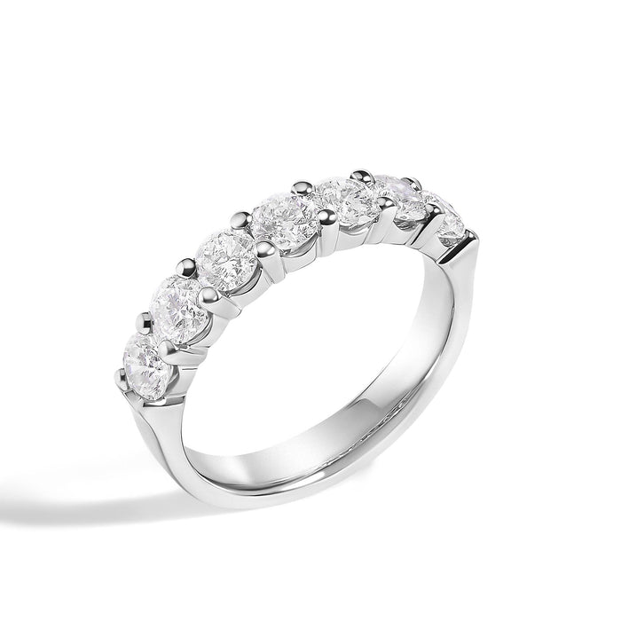 1 1/2 Ct. T.W. Diamond 7 Stone Band Ring in 14K Gold, photo 8