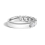 Anillo de banda de 7 piedras con diamantes de 2 ct. p.t. en oro de 14K, foto 4