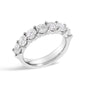 Anillo de banda de 7 piedras con diamantes de 2 ct. p.t. en oro de 14K, foto 8