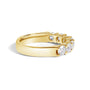1 1/2 Ct. T.W. Diamond 7 Stone Band Ring in 14K Gold, photo 3