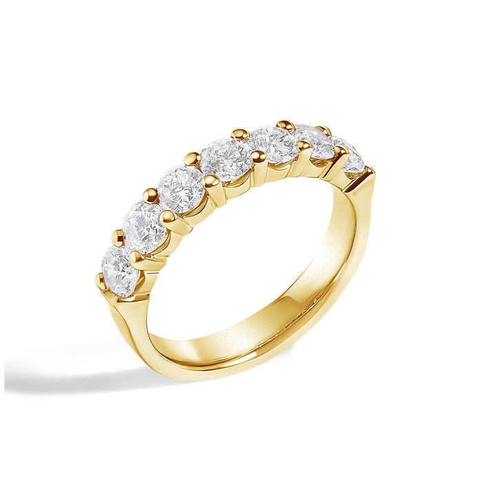 1 1/2 Ct. T.W. Diamond 7 Stone Band Ring in 14K Gold, photo 7