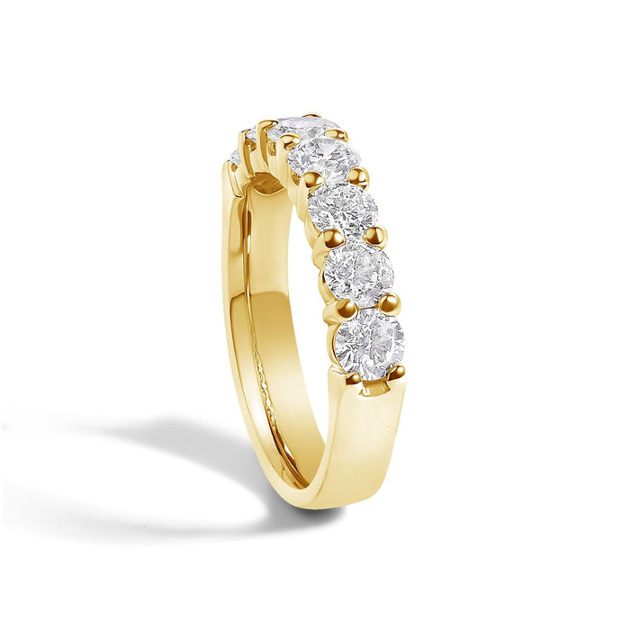 1 1/2 Ct. T.W. Diamond 7 Stone Band Ring in 14K Gold, photo 9