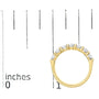 1 1/2 Ct. T.W. Diamond 7 Stone Band Ring in 14K Gold, photo 13