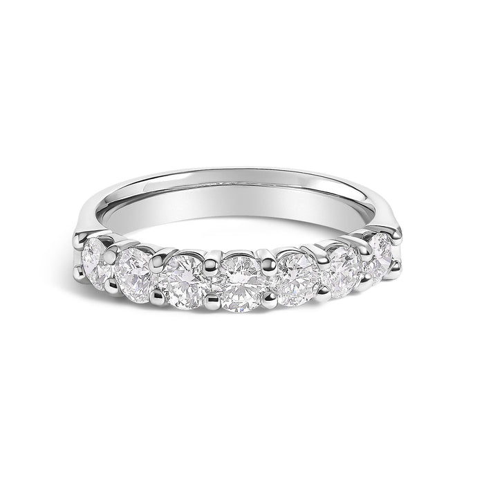 1 Ct. T.W. Diamond 7 Stone Band Ring in 14K Gold, photo 2