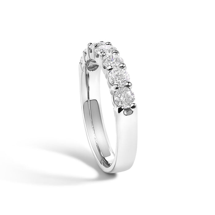 1 Ct. T.W. Diamond 7 Stone Band Ring in 14K Gold, photo 10