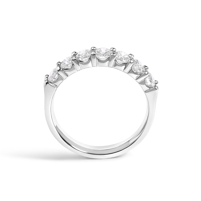1 Ct. T.W. Diamond 7 Stone Band Ring in 14K Gold, photo 12