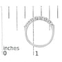 1 Ct. T.W. Diamond 7 Stone Band Ring in 14K Gold, photo 14