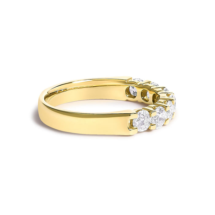 1 Ct. T.W. Diamond 7 Stone Band Ring in 14K Gold, photo 3