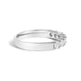 Anillo de banda de 7 piedras con diamantes de 3/4 ct. p.t. en oro de 14K, foto 4