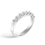 Anillo de banda de 7 piedras con diamantes de 3/4 ct. p.t. en oro de 14K, foto 8