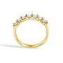 Anillo de banda de 7 piedras con diamantes de 3/4 ct. p.t. en oro de 14K, foto 11