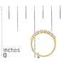 Anillo de banda de 7 piedras con diamantes de 3/4 ct. p.t. en oro de 14K, foto 13