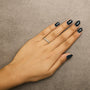 Anillo de banda de 7 piedras con diamantes de 1/2 ct. p.t. en oro de 14K, foto 3