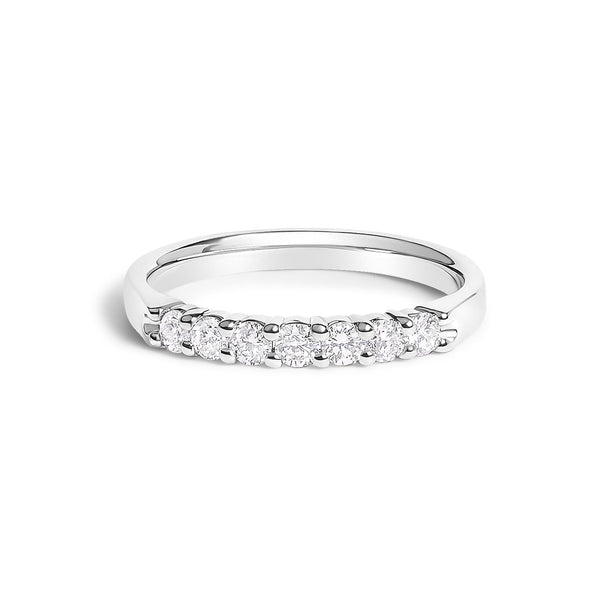 1/3 Ct. T.W. Diamond 7 Stone Band Ring in 14K Gold, photo 2