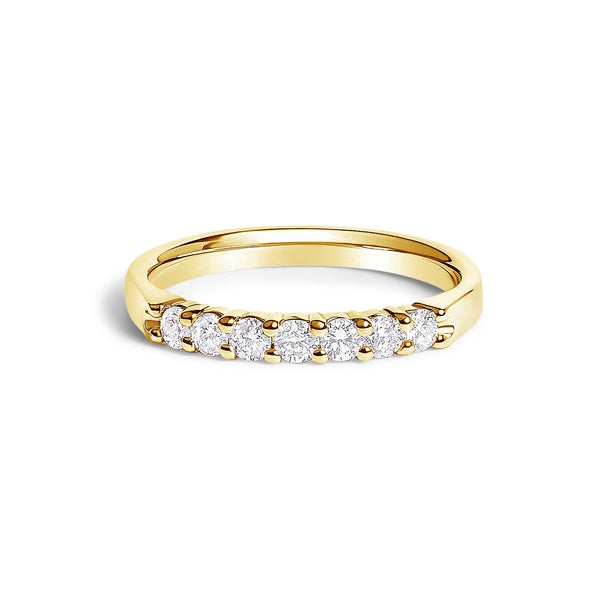 1/3 Ct. T.W. Diamond 7 Stone Band Ring in 14K Gold, photo 1