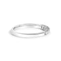 Anillo de banda con 7 diamantes de 1/4 ct. p.t. en oro de 14K, foto 4