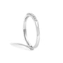 Anillo de banda de 7 piedras con diamantes de 1/10 ct. p.t. en oro de 14K, foto 10