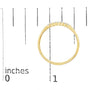 Anillo de banda de 7 piedras con diamantes de 1/10 ct. p.t. en oro de 14K, foto 13