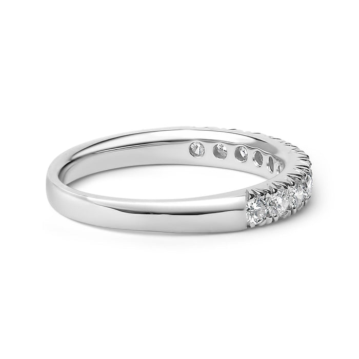 1/2 Ct. T.W. Round Diamond 11 Stone Classic Band in 14K Gold, photo 4