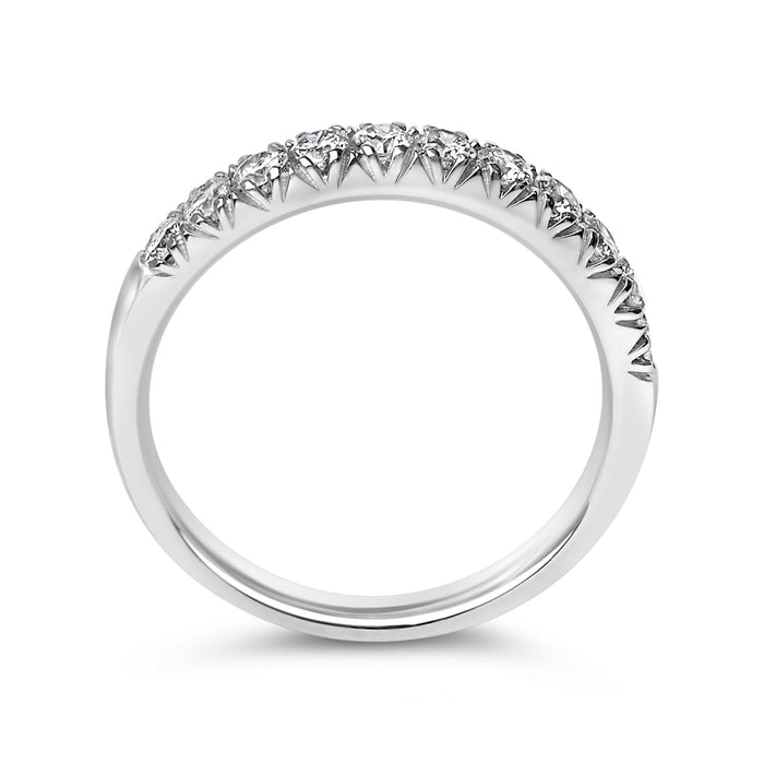 1/2 Ct. T.W. Round Diamond 11 Stone Classic Band in 14K Gold, photo 12