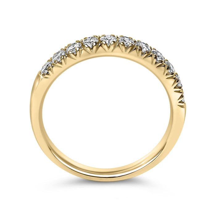 1/2 Ct. T.W. Round Diamond 11 Stone Classic Band in 14K Gold, photo 11