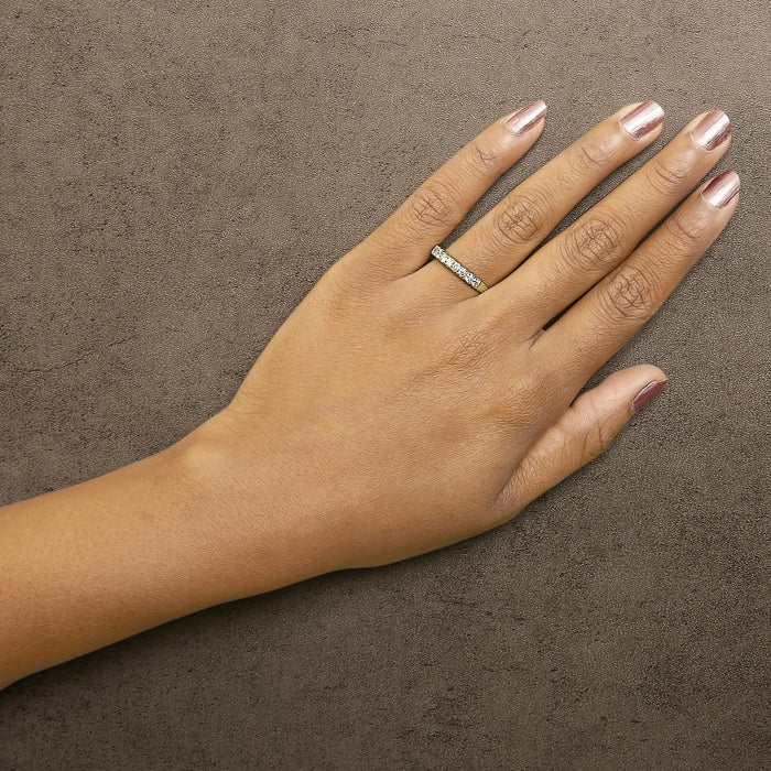 1/2 Ct. T.W. Round Diamond 11 Stone Classic Band in 14K Gold, photo 5