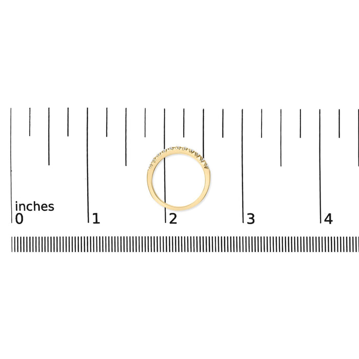 1/2 Ct. T.W. Round Diamond 11 Stone Classic Band in 14K Gold, photo 13