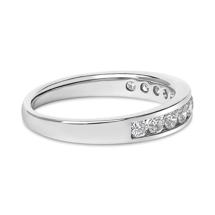1/2 Ct. T.W. Round Diamond 11 Stone Channel-Set Band in 14K Gold, photo 3