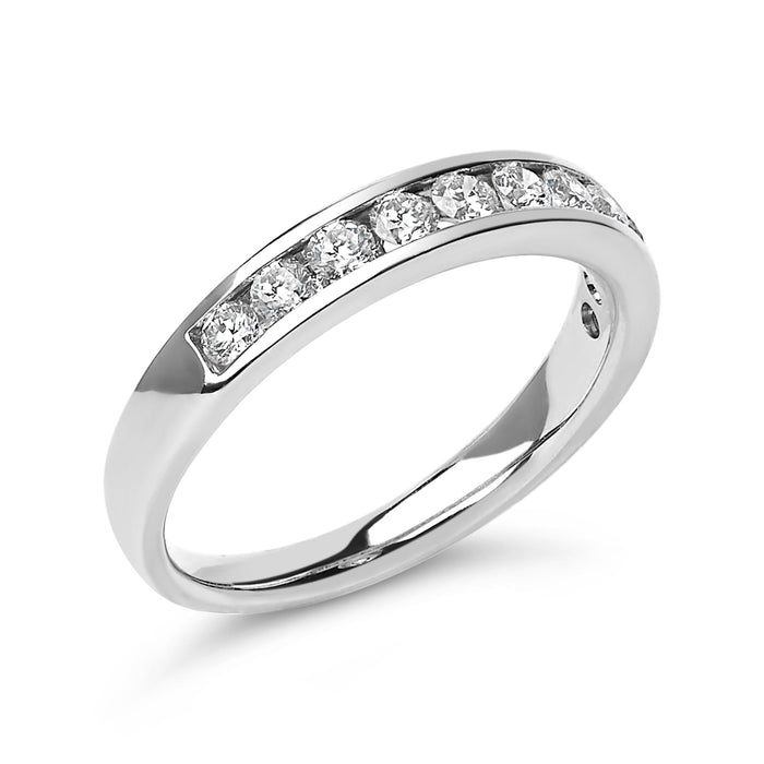 1/2 Ct. T.W. Round Diamond 11 Stone Channel-Set Band in 14K Gold, photo 7
