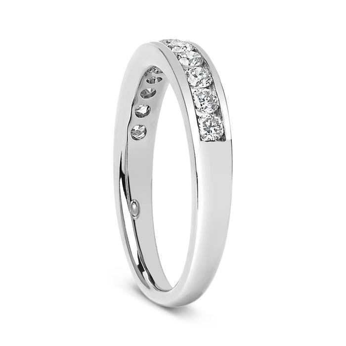 1/2 Ct. T.W. Round Diamond 11 Stone Channel-Set Band in 14K Gold, photo 9