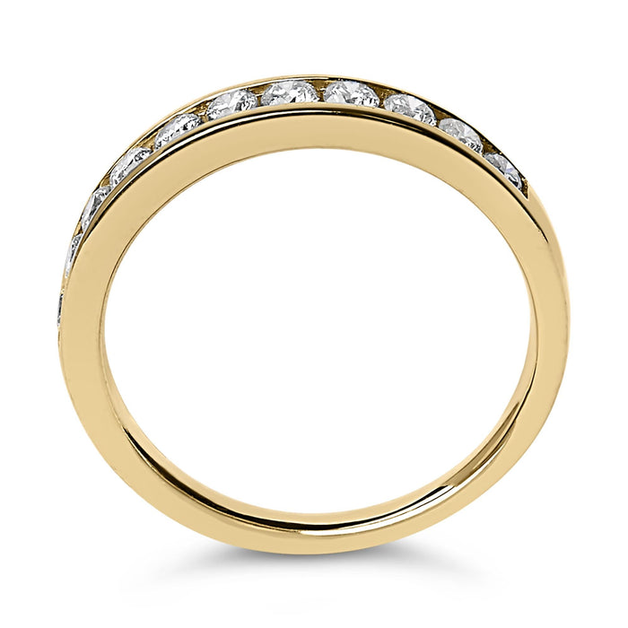 1/2 Ct. T.W. Round Diamond 11 Stone Channel-Set Band in 14K Gold, photo 12