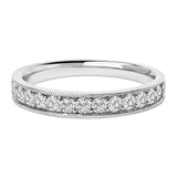 1/2 Ct. T.W. Round Diamond Milgrain Wedding Band in 14K Gold