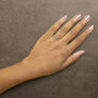 Anillo de boda milgrain con diamantes redondos de 1/2 ct. p.t. en oro de 14K, foto 5