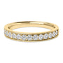 Anillo de boda milgrain con diamantes redondos de 1/2 ct. p.t. en oro de 14K, foto 2