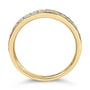 Anillo de boda milgrain con diamantes redondos de 1/2 ct. p.t. en oro de 14K, foto 12